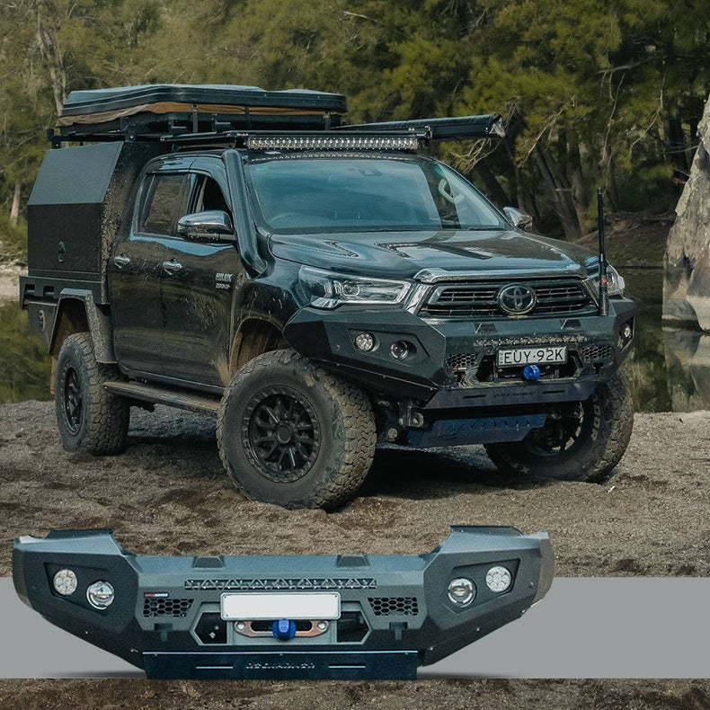 Hilux Front Bar GT Bumper No Loop Bull Bar |  Hoopless Bullbar Suits 08/2020 - 03/2024