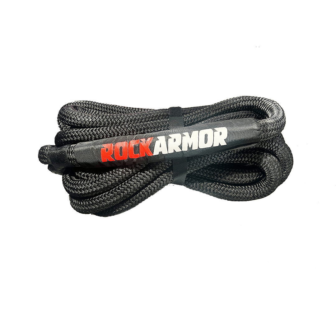 13,000KG KINETIC RECOVERY ROPE | 9METRES X 25MM | BLACK