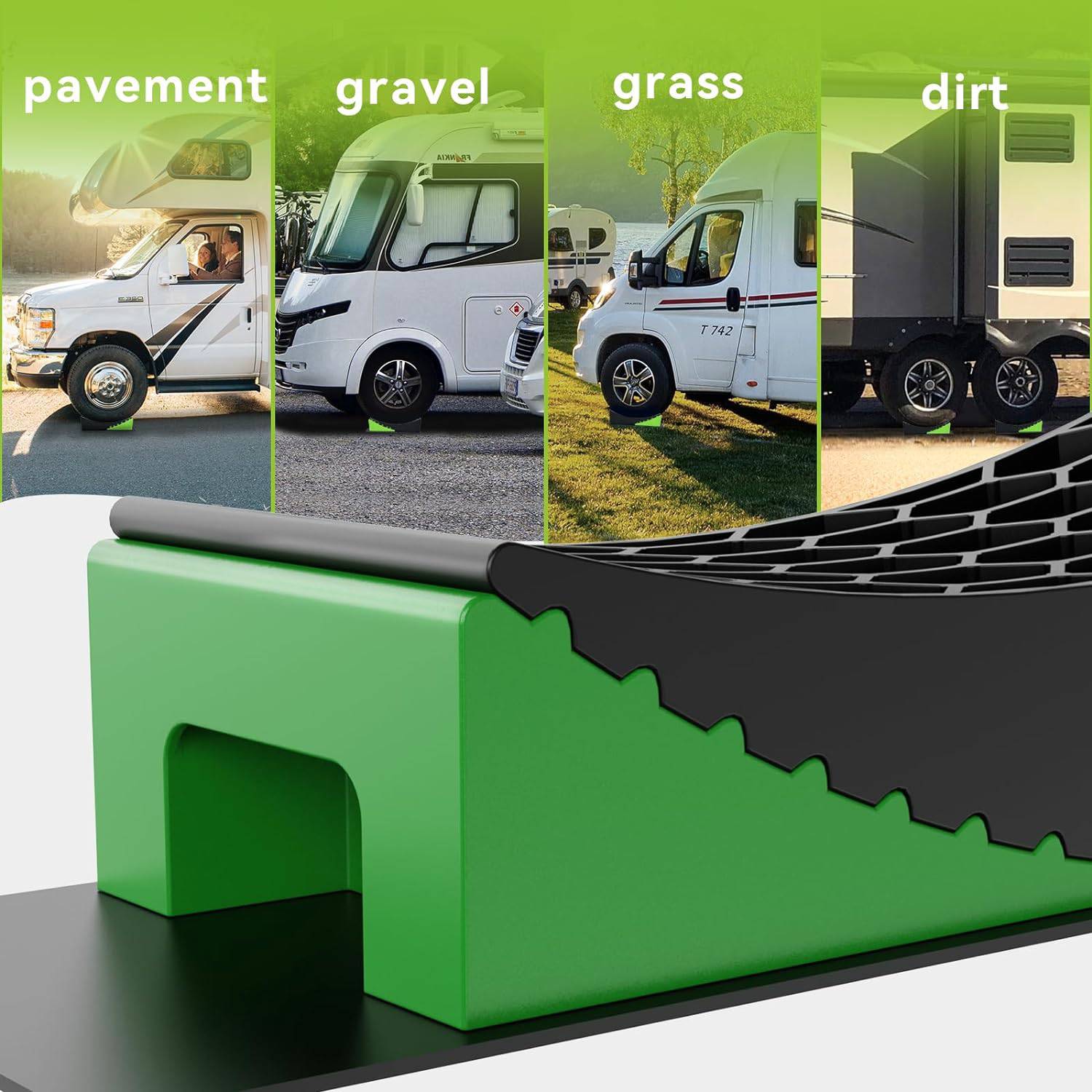 4-Piece Levelling Ramp Kit & Chock Kit | Level M8