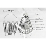 Bug Zapper with 180 Lumen Lantern
