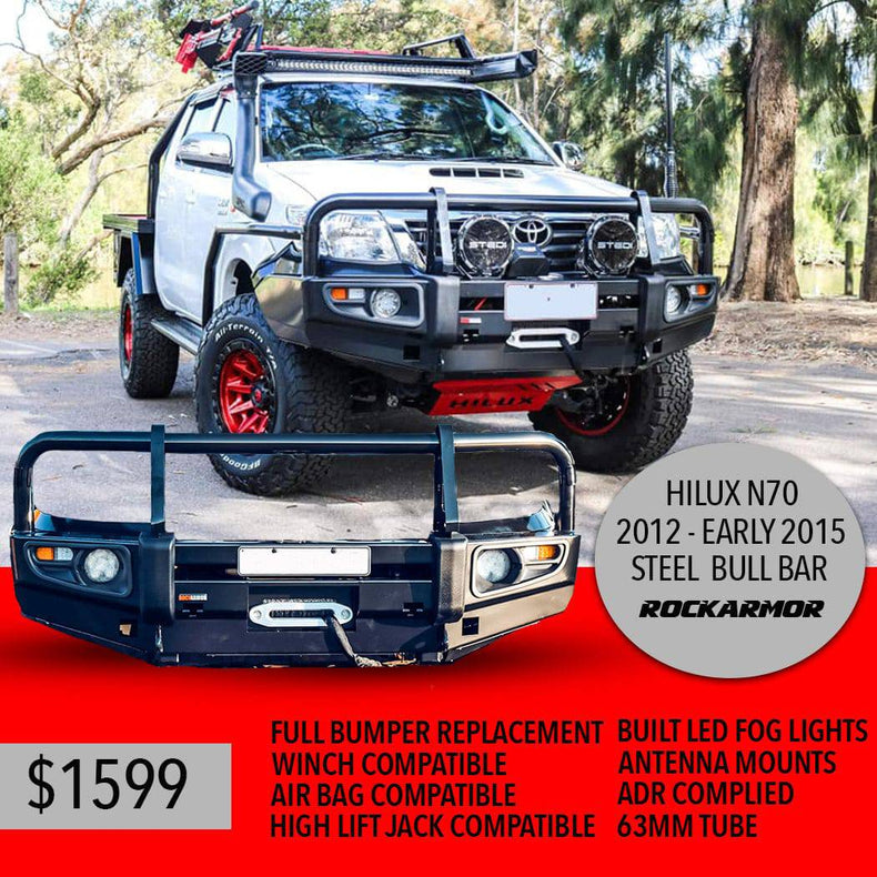 N70 Hilux Bullbar Premium Series 08/2011 - 08/2015 | Rockarmor