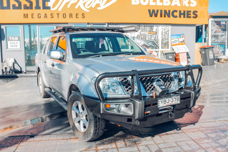 D40 Navara Touring Pack Suits: D40 Navara - Prem Bullbar, Winch, Lights, uhf + Free Fridge