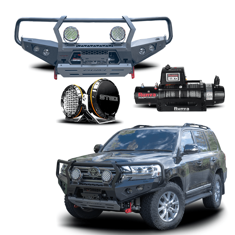 Protek Pack | Bull Bar / Winch / Led light Suits 200 Series Landcruiser 09/15 - 2021 -