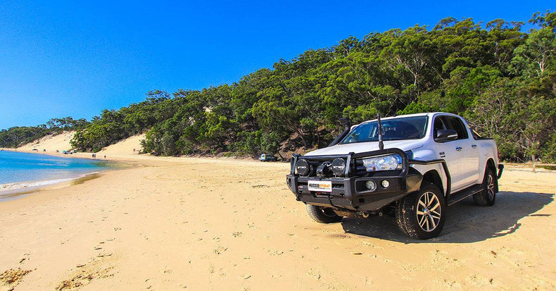 Protek Pack Rockarmor Bull Bar Runva Winch Stedi Spotties Suits Toyota Hilux | 09/2015 -07/2020 | Rockarmor