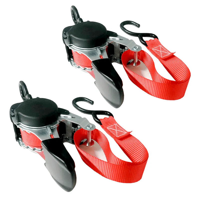 4 x Retractable Ratchet Strap | Pair | 3.2m | 500kg | 25mm