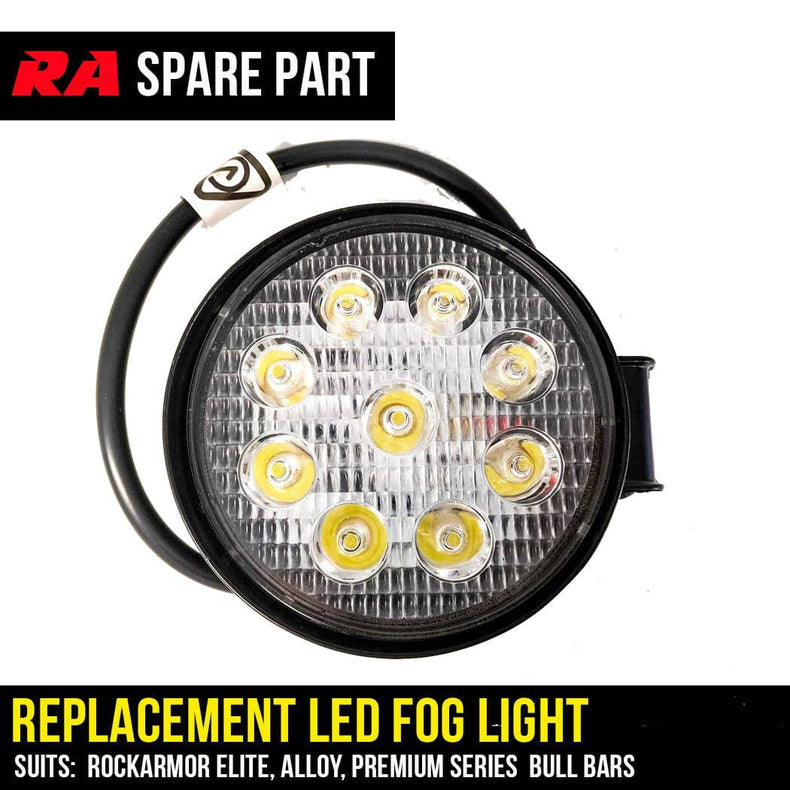 LED FOG LIGHT REPLACEMENT - Suits ROCKARMOR BULL BARS