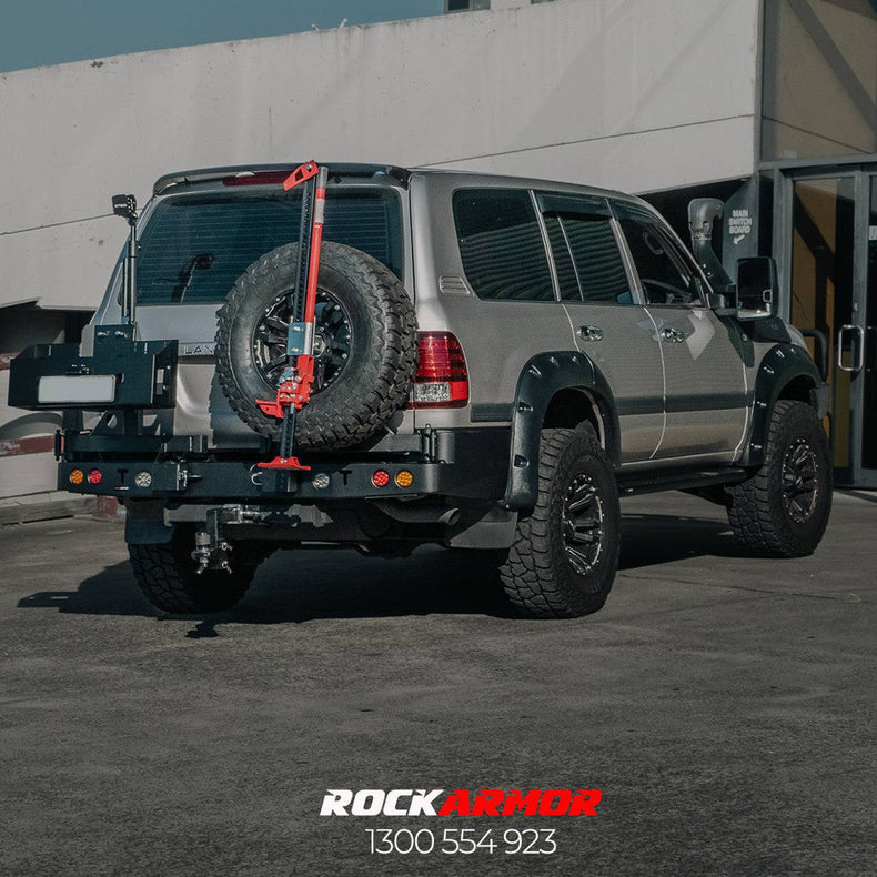 105 Series Rear Bar Spare wheel Carrier | Rockarmor