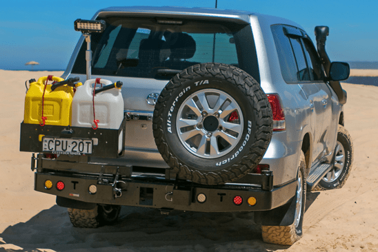 200 Series Rear Bar Spare Wheel Carrier