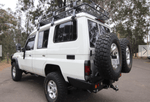 76 Series Rear Bar Spare wheel carrier | Rockarmor