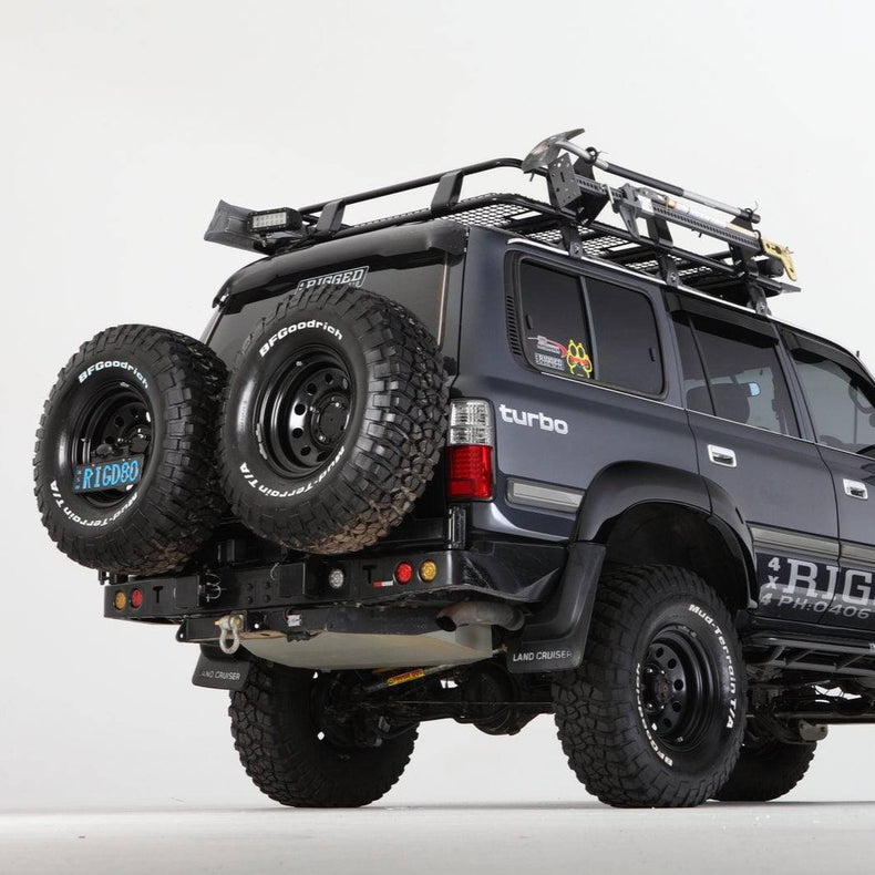 80 Series Rear Bar Twin Carriers