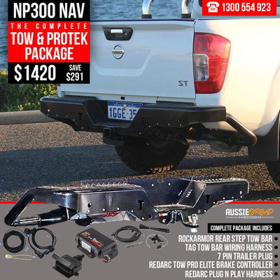 Nissan NP300 Rear Step Tow Bar - Combo Pack