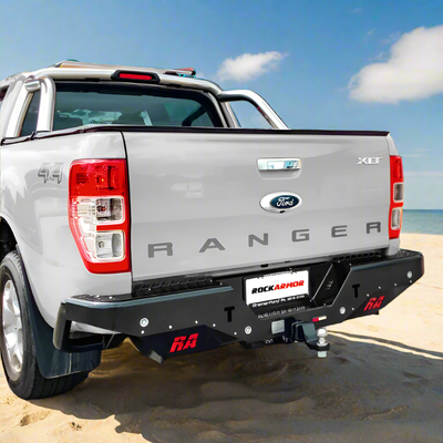 Ford Ranger Tow Bar Suits PX1 PX2 PX3 | Rockarmor Rear Step Tow Bar