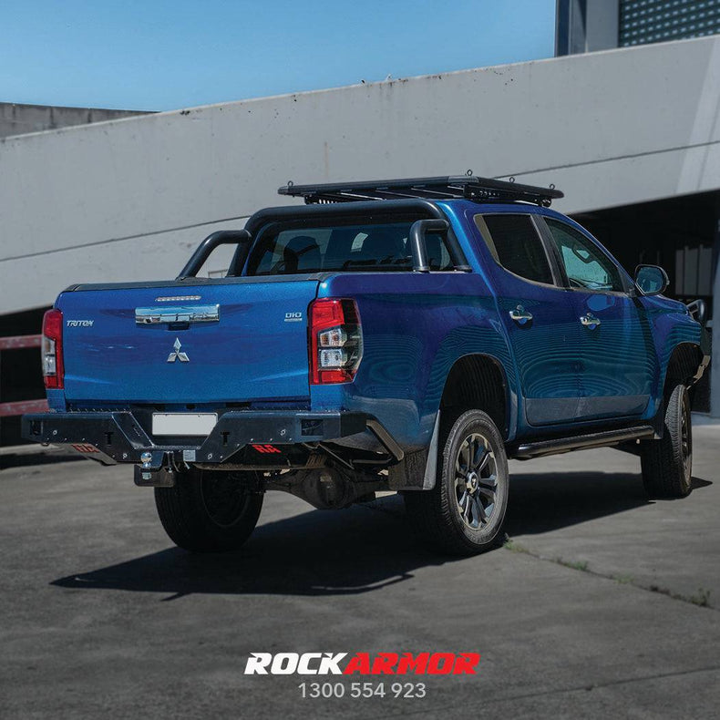MR TRITON REAR STEP TOW BAR - ROCKARMOR 4X4