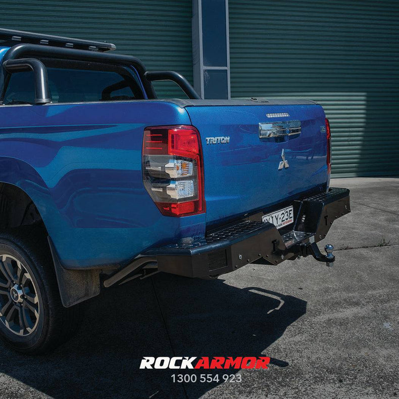 MR TRITON REAR STEP TOW BAR - ROCKARMOR 4X4