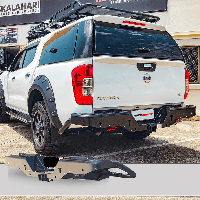 NP300 Navara Rear Step Tow Bar - Rockarmor 4x4