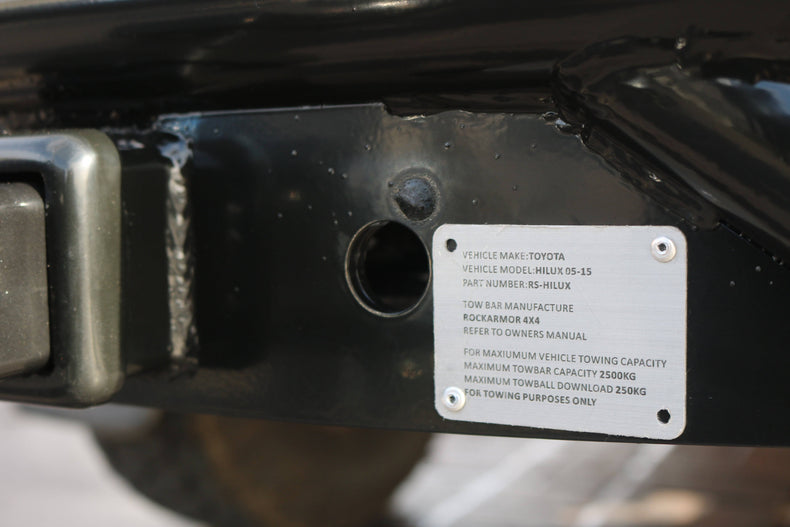 Rear Step Tow Bar Suits - Hilux 2005 - 2015 | Rockarmor
