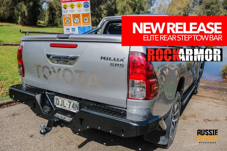 Rear Step Tow Bar Suits - Hilux 2015 - current | Rockarmor