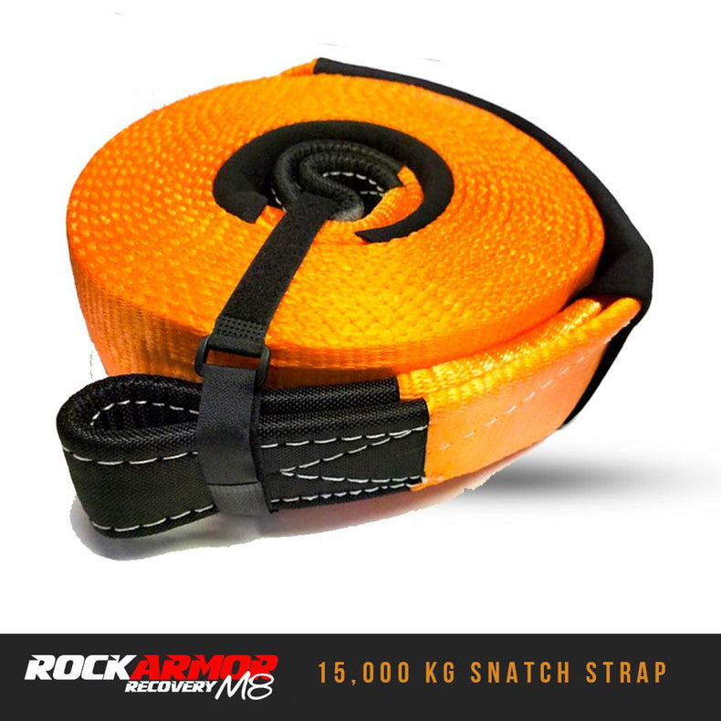 15,000kg Rated Snatch Strap - Rockarmor 4x4