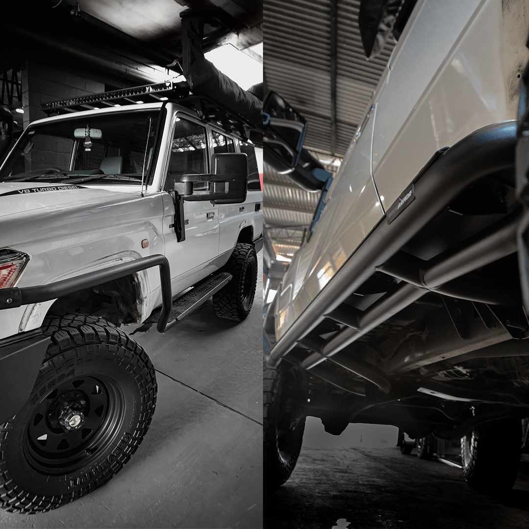 Rock slider Side Steps Suits 76 Series Landcruiser 03/2007 - 08/2022 | Rockarmor