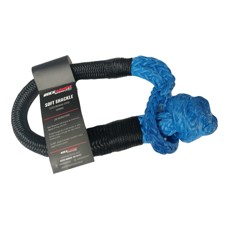 18,000KG RATED Blue SOFT SHACKLE (With Uhmpe Binding)