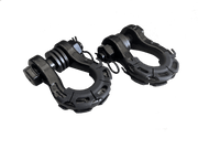 8 Tonne 4X4 Rated Recovery Shackles | Pair (BLACK)