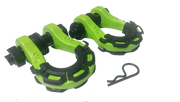 8 Tonne 4X4 Rated Recovery Shackles | Pair (GREEN)