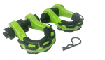 8 Tonne 4X4 Rated Recovery Shackles | Pair (GREEN)