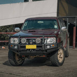 GU Patrol Touring Pack Suits: Series 4+ GU Patrol - Prem Bullbar, Winch, Lights, uhf + Free Fridge