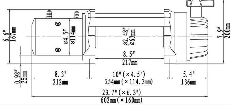 RUNVA 13XP PREMIUM 12V WITH SYNTHETIC ROPE