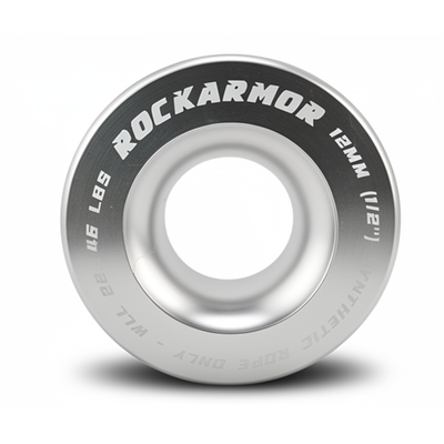 Rope Pulley 10,000kg 100mm | Soft Shackle Pulley | Silver  | Rockarmor