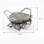 Solo Fire Pit - Stainless Steel Compact Fire Pit BBQ - Small Size