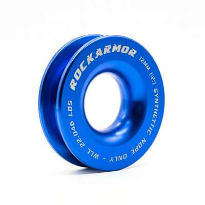 Rope Pulley 18,000kg 100mm | Winch Rope Soft Shackle | Blue | Rockarmor