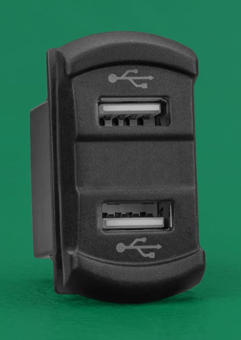 DUAL USB 4X4 VOLT METER GAUGE MONITOR