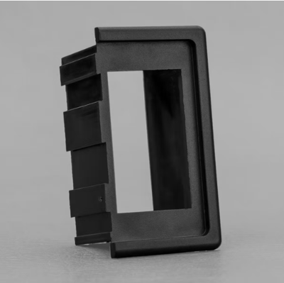 END PANEL HOLDER HOUSING FOR ROCKER SWITCHES