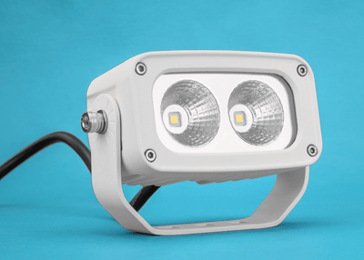 MARINE WHITE 20W TWIN LED FLOOD LIGHT