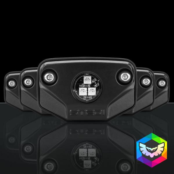 Stedi 6 Pack Surface RGB Rock Led Lights