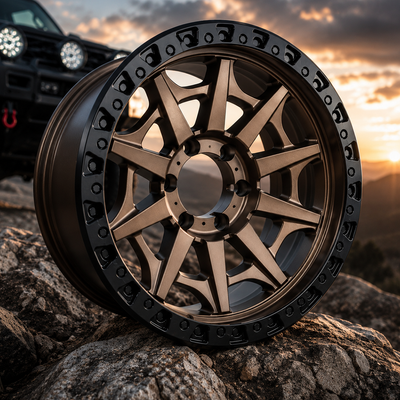 ROAR 4X4 DX189 17x9 Alloy Wheels –6x139.7 PCD, -12 Offset – Fits Hilux, Ranger, D-MAX, BT-50, Triton, Navara (Set of 4)