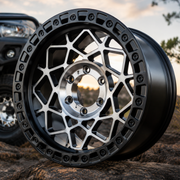 17x9 Off-Road Alloy Wheels - ROAR 4X4 DX005 - Set of 4 – 6x139.7 PCD, ET0, 110.1CB – Suits: Hilux, Ranger, D-MAX, BT-50, Triton, Colorado, Prado, Navara