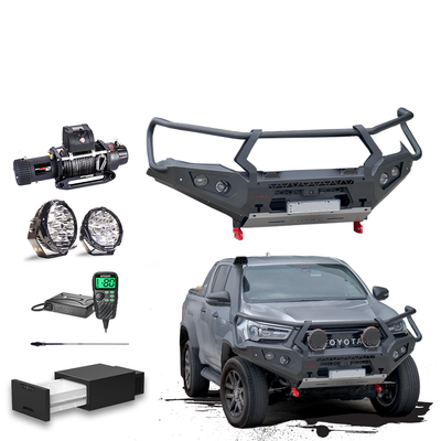 Hilux Wide Body Touring Pack Suits: GR Hilux / Rogue MY23 - Bullbar, Winch, Lights, uhf + Free Fridge