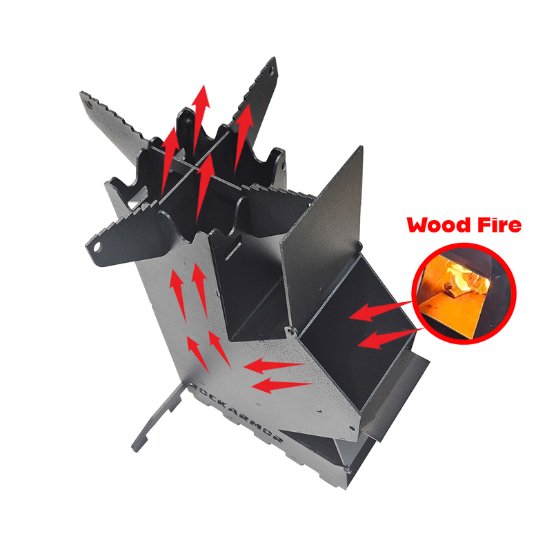 Portable Wood fire Camping Rocket Stove
